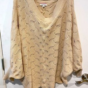 Plus size off the shoulder sweater. Only worn and washed once. Chic Soul